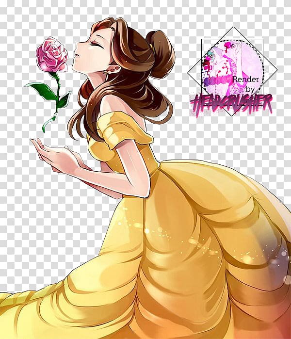 Belle Beast Featherduster Ball gown Costume, crushing transparent background PNG clipart