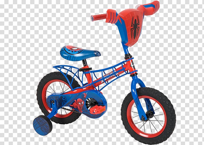 Huffy Spider-Man Bike Bicycle Cycling, children's bicycles transparent background PNG clipart