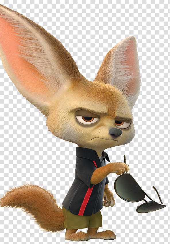 Finnick Nick Wilde Officer Clawhauser Character Film, fennec fox transparent background PNG clipart