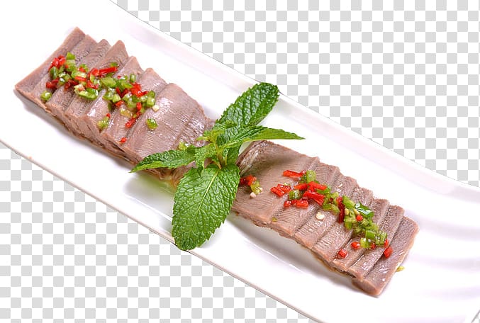 Sashimi Beef tongue Hot pot, Sauce tongue transparent background PNG clipart