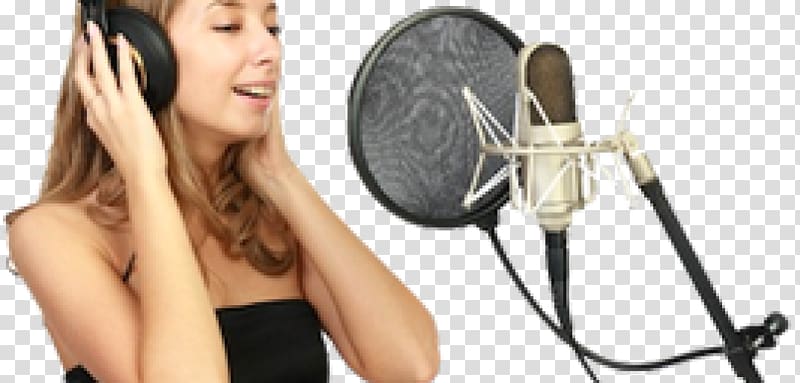 Singing Microphone Vocal music Recording studio, singing transparent background PNG clipart
