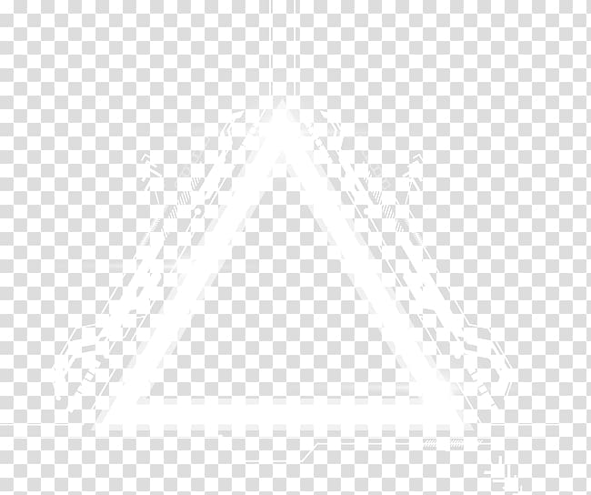 White Symmetry Black Pattern, Creative Technology Triangle beam transparent background PNG clipart