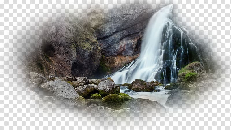 Waterfall Nature Scenery Stream, water transparent background PNG clipart