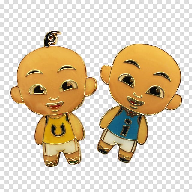 Earring Brooch Body Jewellery Clothing, Upin Ipin transparent background PNG clipart