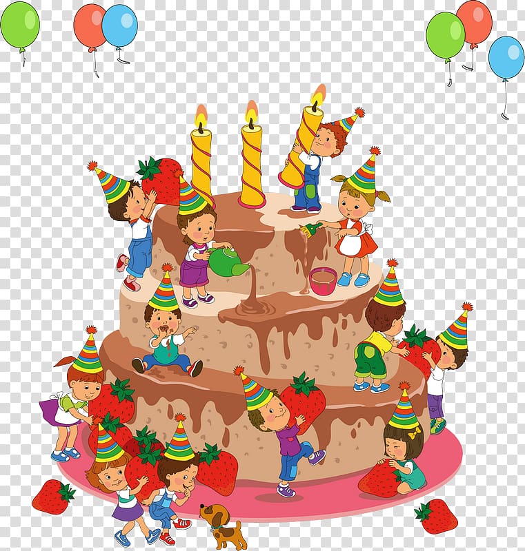 Birthday cake Chocolate cake, Birthday transparent background PNG clipart