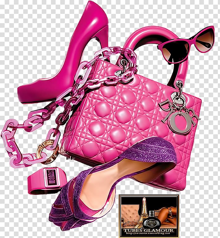 Handbag Pink High-heeled shoe Coin purse, bag transparent background PNG clipart