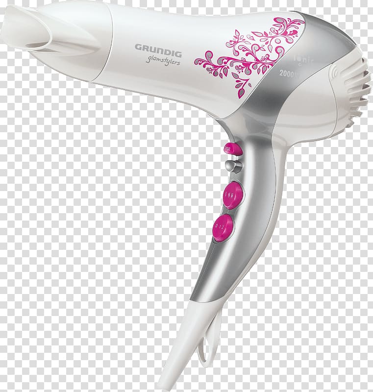 Hair Dryers Grundig hairdryer High-definition television, beauty care transparent background PNG clipart