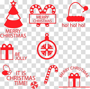 Christmas tree Christmas decoration , Red Christmas tags transparent background PNG clipart thumbnail
