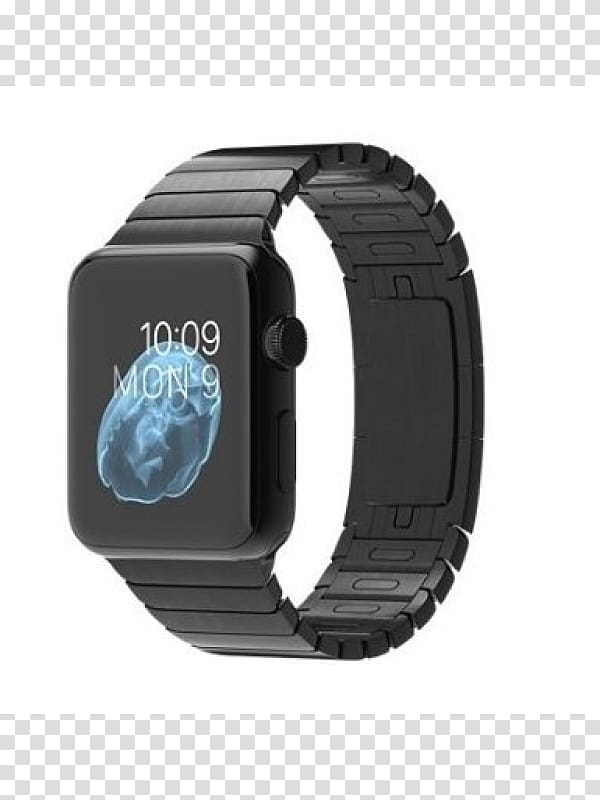 Apple Watch Series 3 Apple Watch Series 1 Apple Watch Series 2 Apple Watch 38mm Space Black Case with Space Black Stainless Steel Link Bracelet, iwatch torch transparent background PNG clipart