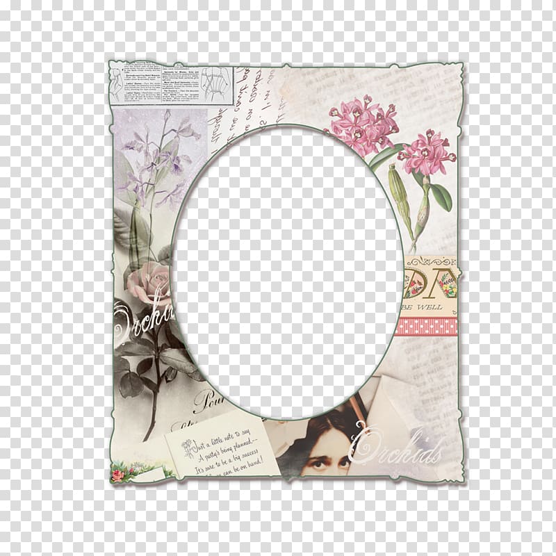 Paper frame Film frame, Floral Border label plants flowers border material transparent background PNG clipart