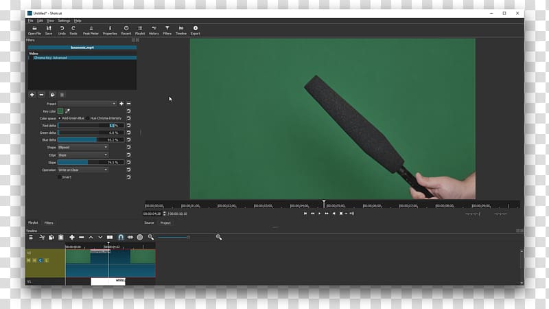 Chroma key VSDC Free Video Editor Video editing software Computer Software, Chroma Key transparent background PNG clipart