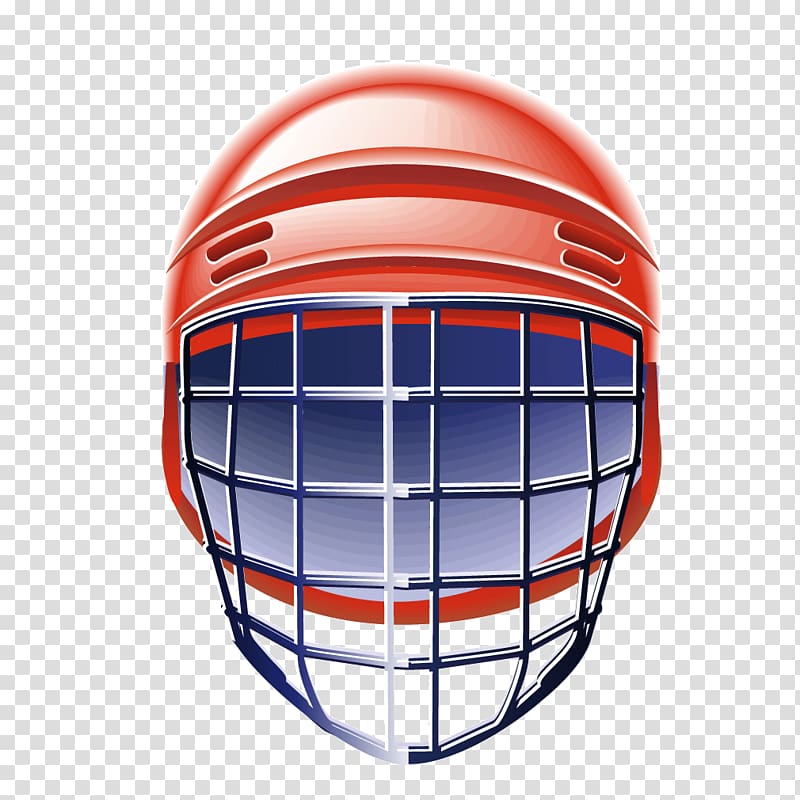 Football helmet Lacrosse helmet , Red Hat Hockey texture transparent background PNG clipart