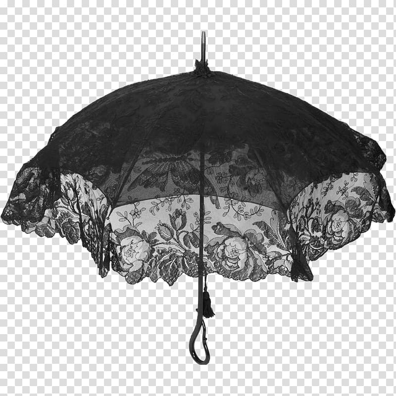 Victorian era Umbrella Antique Mourning Lace, umbrella transparent background PNG clipart