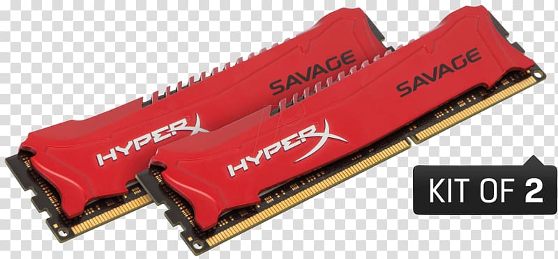 DDR3 SDRAM DIMM HyperX Extreme Memory Profile Kingston Technology, 8gb ballistix transparent background PNG clipart