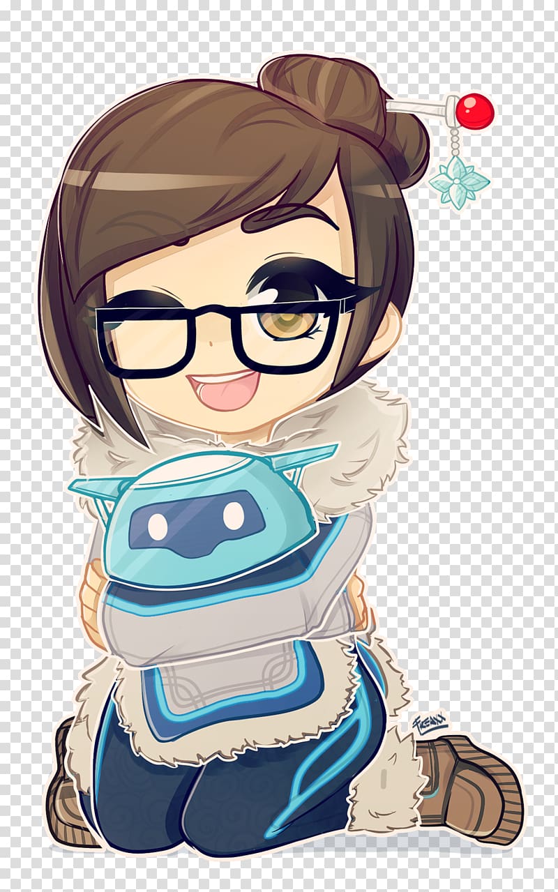 Overwatch Mei PlayStation 4 Drawing Chibi, overwatch transparent background PNG clipart