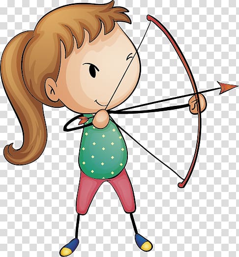 Bow and arrow Archery Cartoon, Arrow transparent background PNG clipart