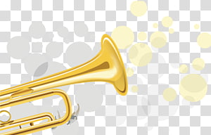 Trumpet Mellophone Saxhorn Types of trombone Tenor horn, Trumpet pattern transparent background PNG clipart thumbnail