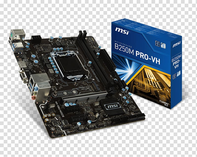 Laptop Kaby Lake Motherboard LGA 1151 MSI, intel transparent background PNG clipart