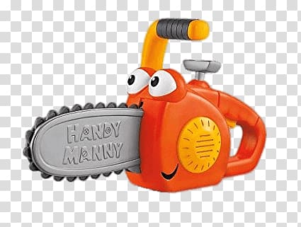 Handy Manny chainsaw character illustration, Handy Manny Ripp Chain transparent background PNG clipart