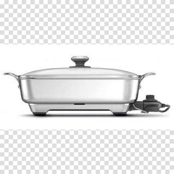 Frying pan Deep Fryers Stainless steel Breville Non-stick surface, 2400 x 600 transparent background PNG clipart