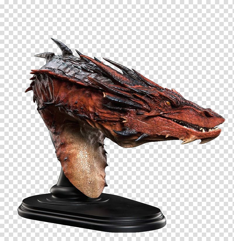 Smaug Bust Sculpture The Hobbit The Lord of the Rings, others transparent background PNG clipart