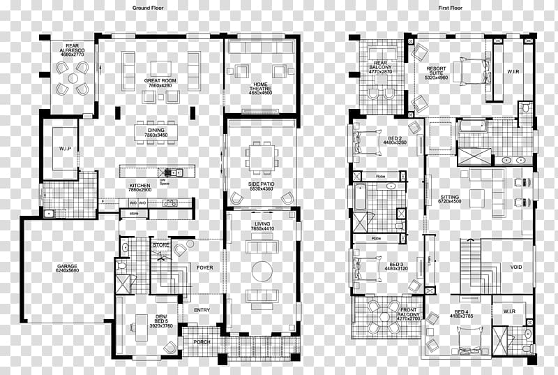 House plan Storey Floor plan Interior Design Services, courtyard transparent background PNG clipart