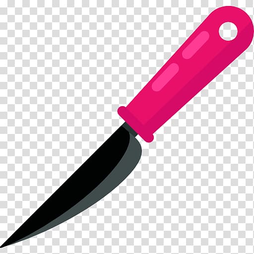 Throwing knife Kitchen knife Utility knife, Red knife transparent background PNG clipart