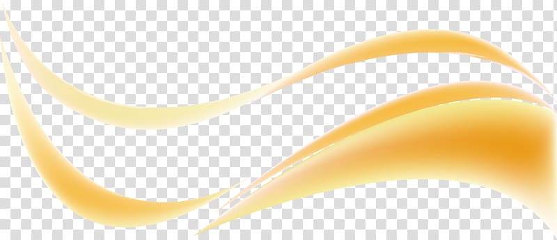 Yellow , cartoon beautiful lines wavy lines transparent background PNG clipart