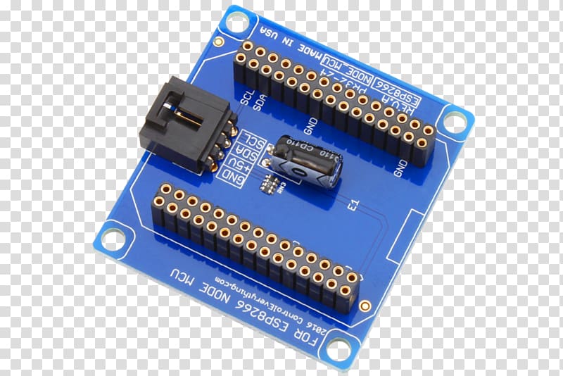 Microcontroller Circuit Prototyping Hardware Programmer Flash memory Electronics, esp8266 transparent background PNG clipart