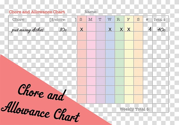 Chore chart Allowance Money Child, baby grows archives transparent background PNG clipart