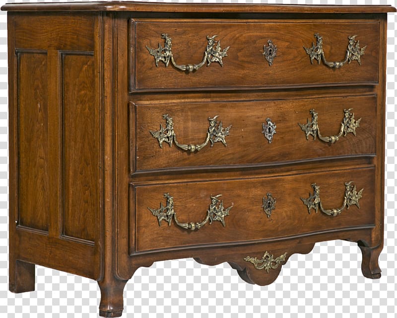 Chest of drawers Bedside Tables Commode, antique transparent background PNG clipart