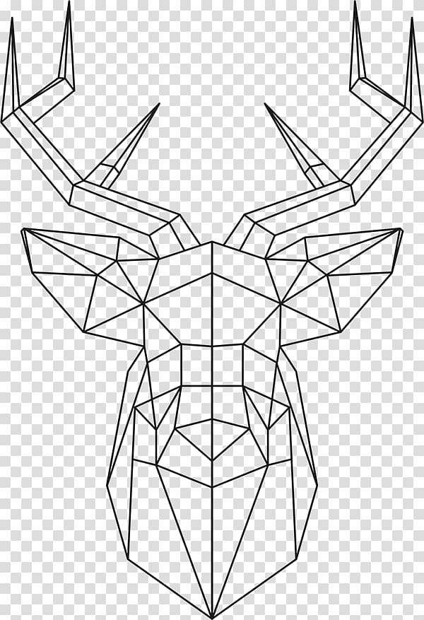 Deer Drawing Origami, deer transparent background PNG clipart