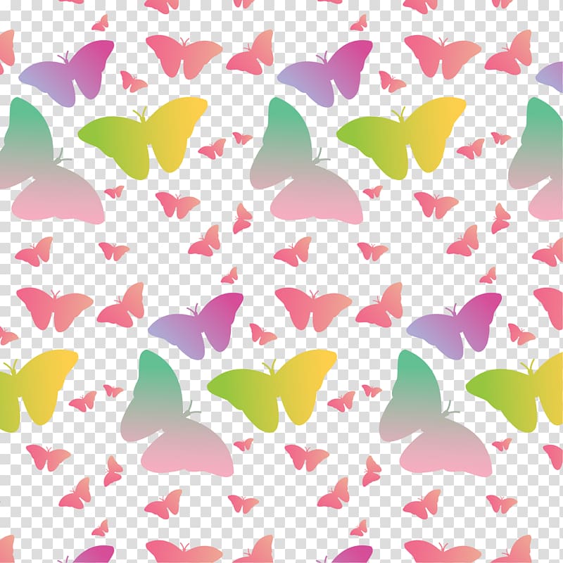 Butterfly Euclidean Shading, Colorful butterfly shading transparent background PNG clipart