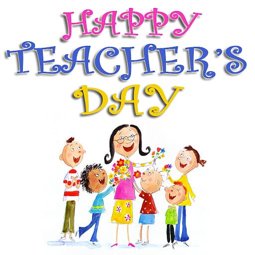 Happy Teacher's Day illsutration, Teachers Day Greeting card Valentines Day , Teachers Day transparent background PNG clipart