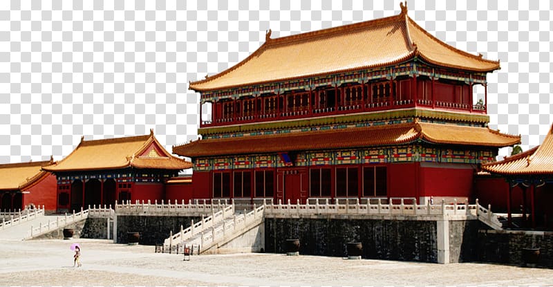Forbidden City Tiananmen Square Beijing city fortifications Jingshan Park, Golden Palace transparent background PNG clipart