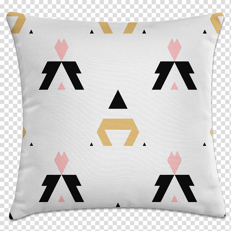 Throw Pillows Cushion Oca House, Geometric Wolf transparent background PNG clipart