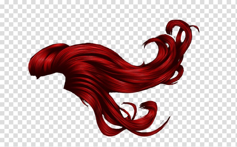 Red hair Brown hair Auburn hair, long hair transparent background PNG clipart