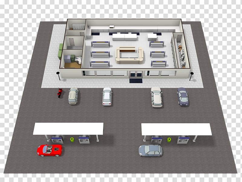3D floor plan House Site plan, convenience store transparent background PNG clipart