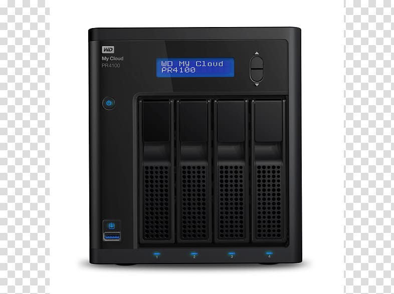 Disk array Computer Servers Network Storage Systems WD My Cloud EX4100 Western Digital WDBNFAWd My Cloud Pr4100 0tb 4-bay Desktop Nas External Hdd, others transparent background PNG clipart