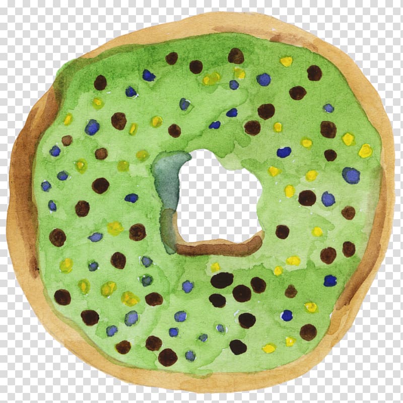 Doughnut Torte Cake Dessert, Western green cake dessert donut transparent background PNG clipart