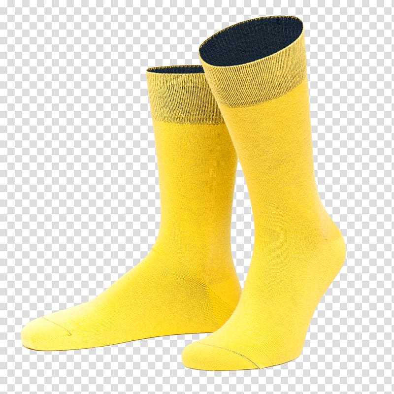 Sock FALKE KGaA Yellow Cotton Stutzen, cove transparent background PNG clipart