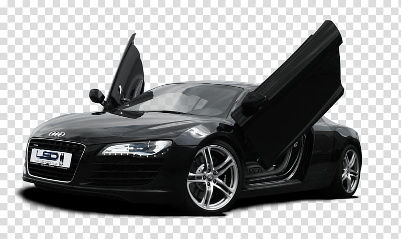 black Audi coupe illustration, Audi A1 Car Lamborghini Audi S3, Black R8 Audi Car transparent background PNG clipart