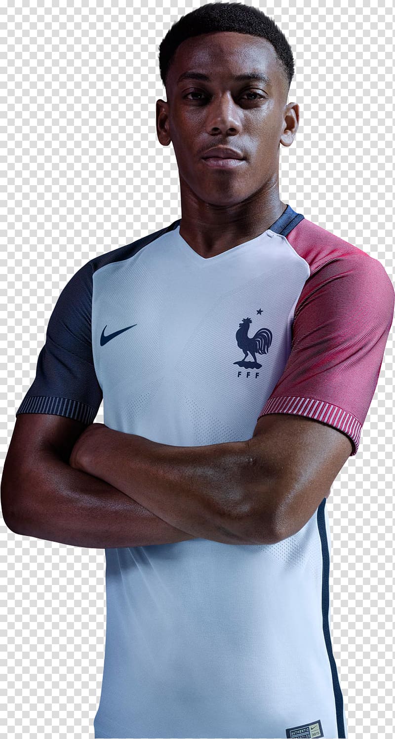 Anthony Martial T-shirt UEFA Euro 2016 France national football team, T-shirt transparent background PNG clipart