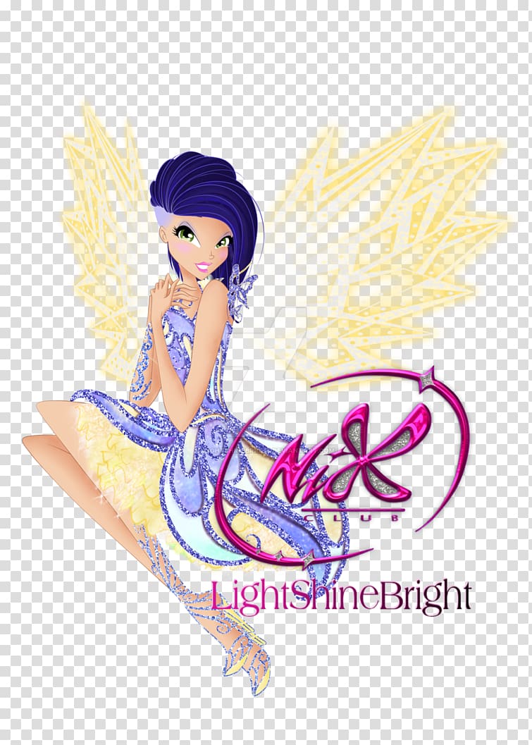 Fairy Cartoon Figurine Font, shining bright transparent background PNG clipart