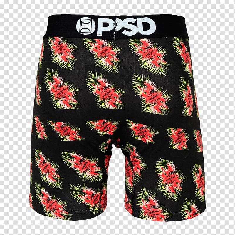 Trunks Swim briefs Underpants Boxer shorts, tropic flower transparent background PNG clipart