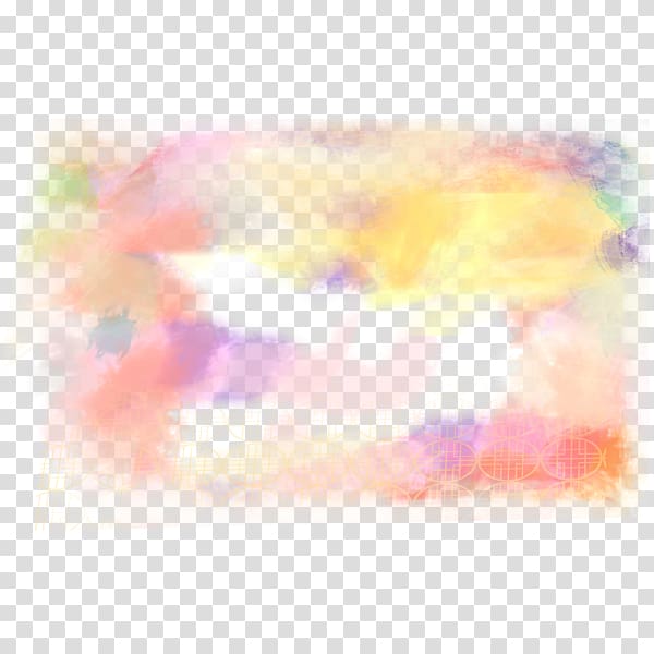 Watercolor painting , Free to pull the colored watercolor background material transparent background PNG clipart