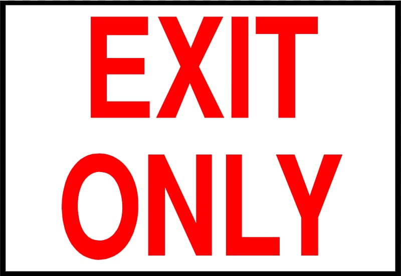 Exit sign Emergency exit , Exit Sign transparent background PNG clipart