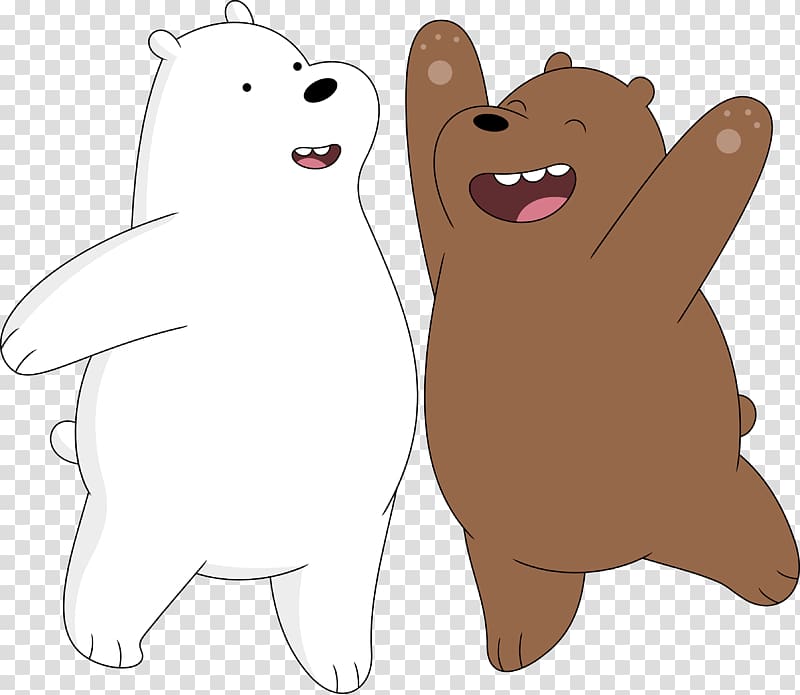 We Bare Bears Ice Bear and Grizzly, Bear Art Drawing, chicago bears transparent background PNG clipart