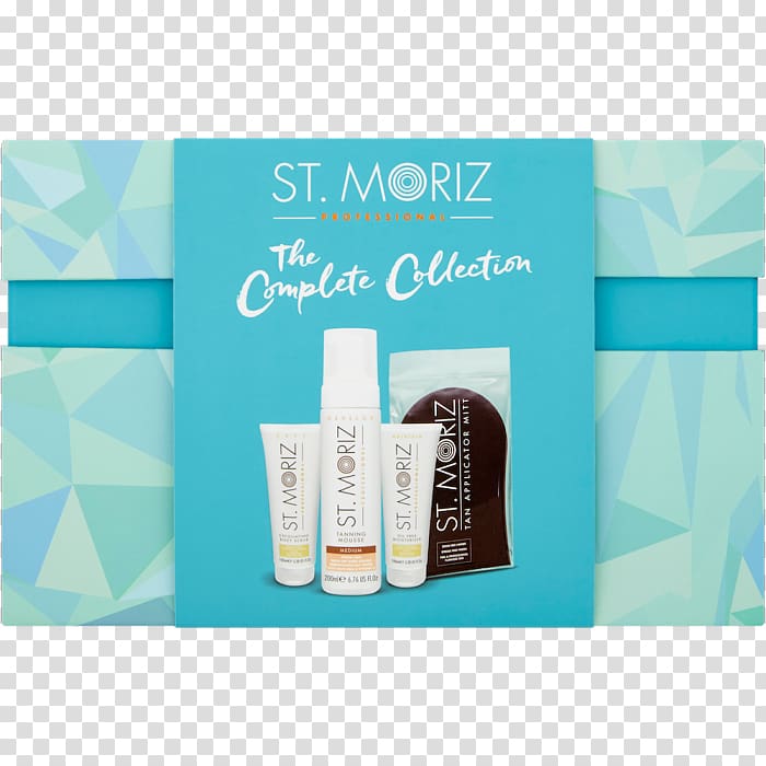 St. Moritz Mousse Lotion Foam Sun tanning, gift set transparent background PNG clipart