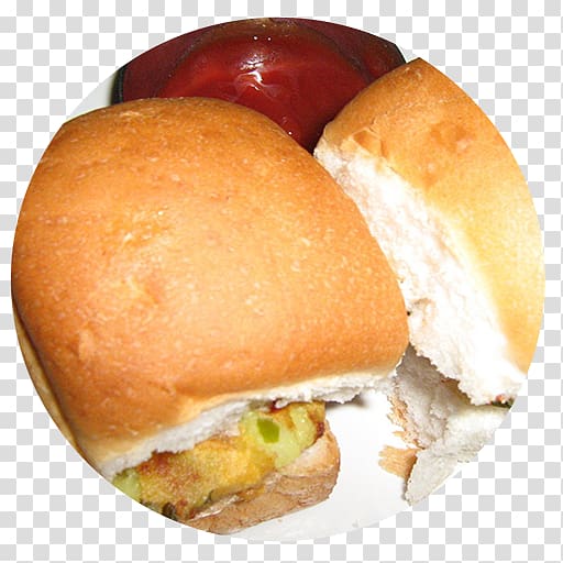 Slider Vada pav Cheeseburger Breakfast sandwich Indian cuisine, bun transparent background PNG clipart